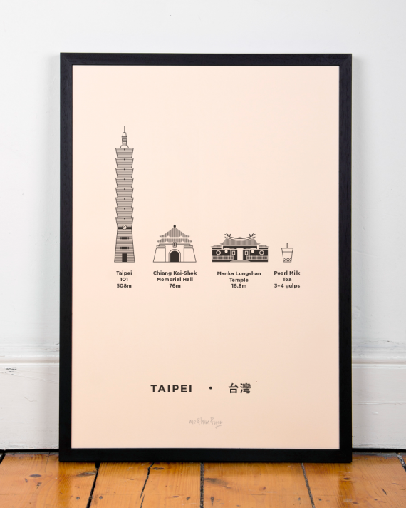 Taipei, Taiwan poster print